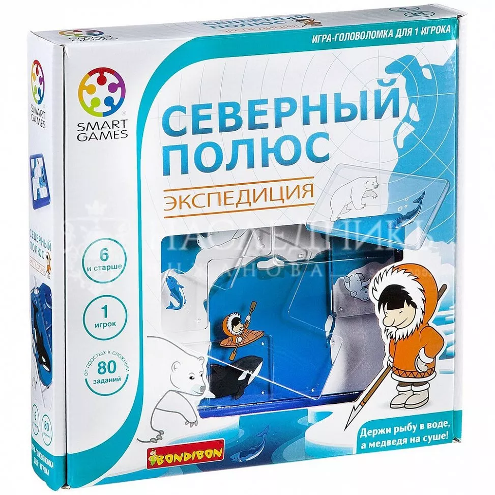 Логическая игра BONDIBON Северный полюс. Экспедиция ВВ1881/SG205RU с  доставкой в Москве в интернет-магазине «Наследникъ Выжанова»