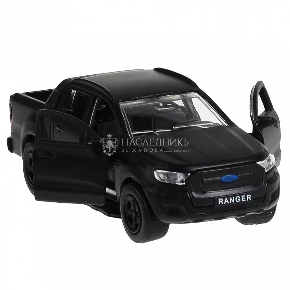 Машина металл FORD ranger ПИКАП, 12 смцвет черый матовый  SB-18-09-FR-N(BL-MATTE)-WB с доставкой в Москве в интернет-магазине  «Наследникъ Выжанова»