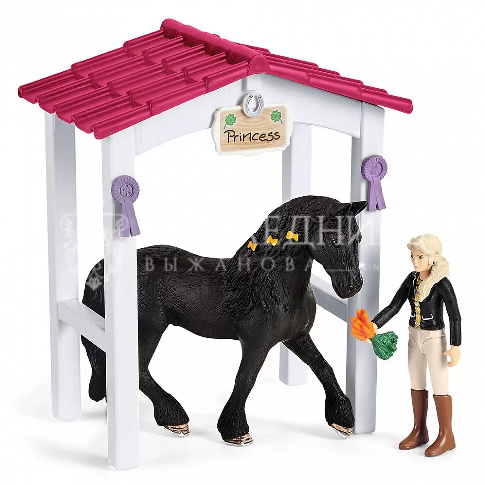 Игровой набор Schleich Конюшня с лошадьми и аксессуарами 42195