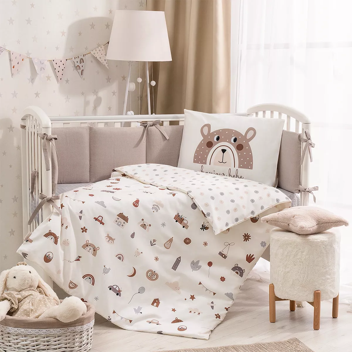Детское постельное белье в кроватку для новорожденных. Комплекты lappetti, перина